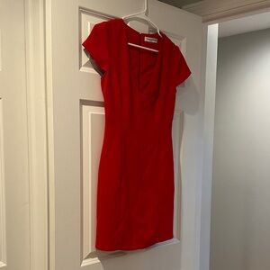 Amanda Uprichard Vibrant Red Midi Dress